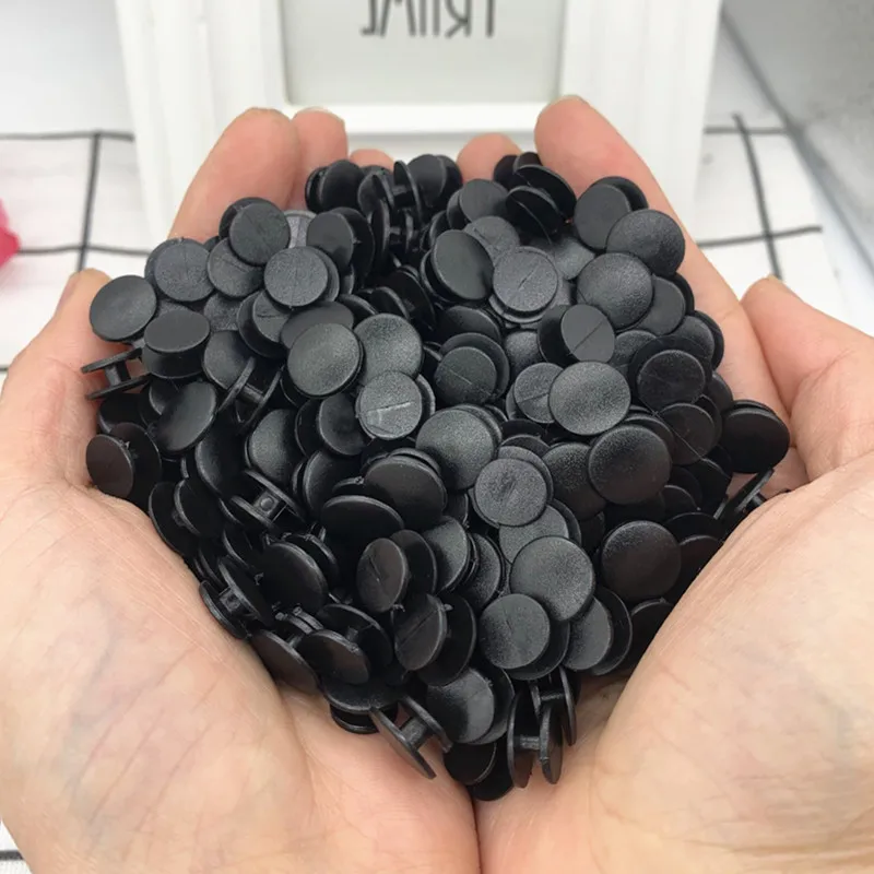 50Pcs Round Buckle Plastic Button Set For Hole Shoes, Garden Shoe Charms, Universal Fit Diy Fastener Accessories
