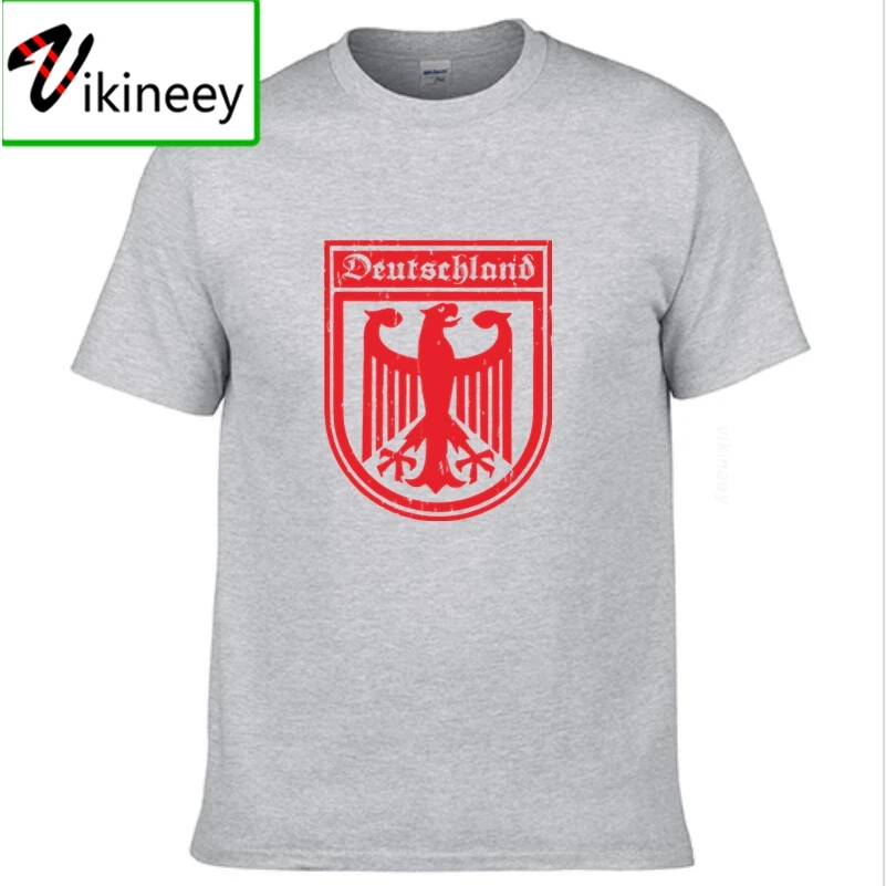 デutschland-男性用旗がプリントされたTシャツ,多くのイーグルがプリントされた新しいファッショナブルなラウンドネック,原宿Tシャツ,父の日