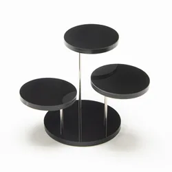 Acrylic Ring Jewelry Display Stand Multi-Layer Round Plexiglass Pendant Show Rack Cake Display Stand Kitchen Baking 3 Tray