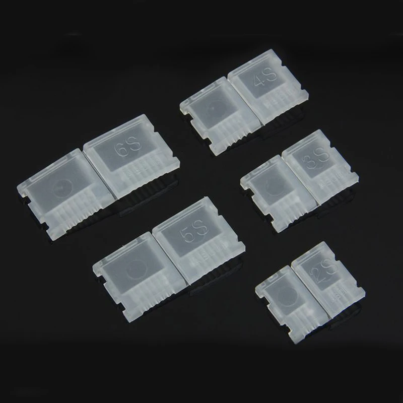 20pcs/lot 2S 3S 4S 5S 6S LiPo Battery JST-XH Balanced Head Protection Balance Plug Savers AB Clip For RC Drone Battery Part