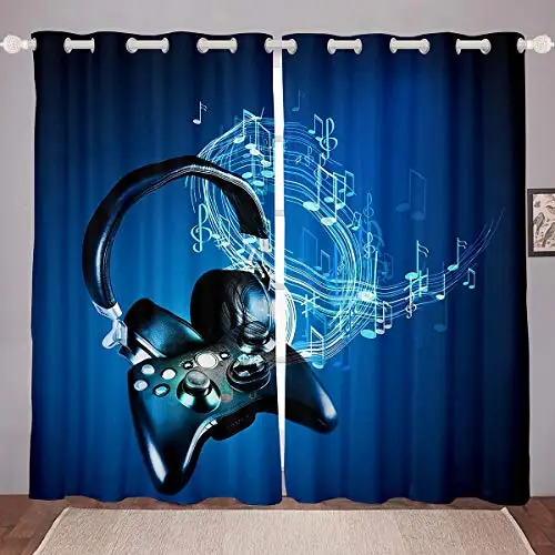 

3D Printing Window Curtains Gamepad Modern Living Room Decoration for Bedroom Home Decor Blackout Curtains Curtain Living