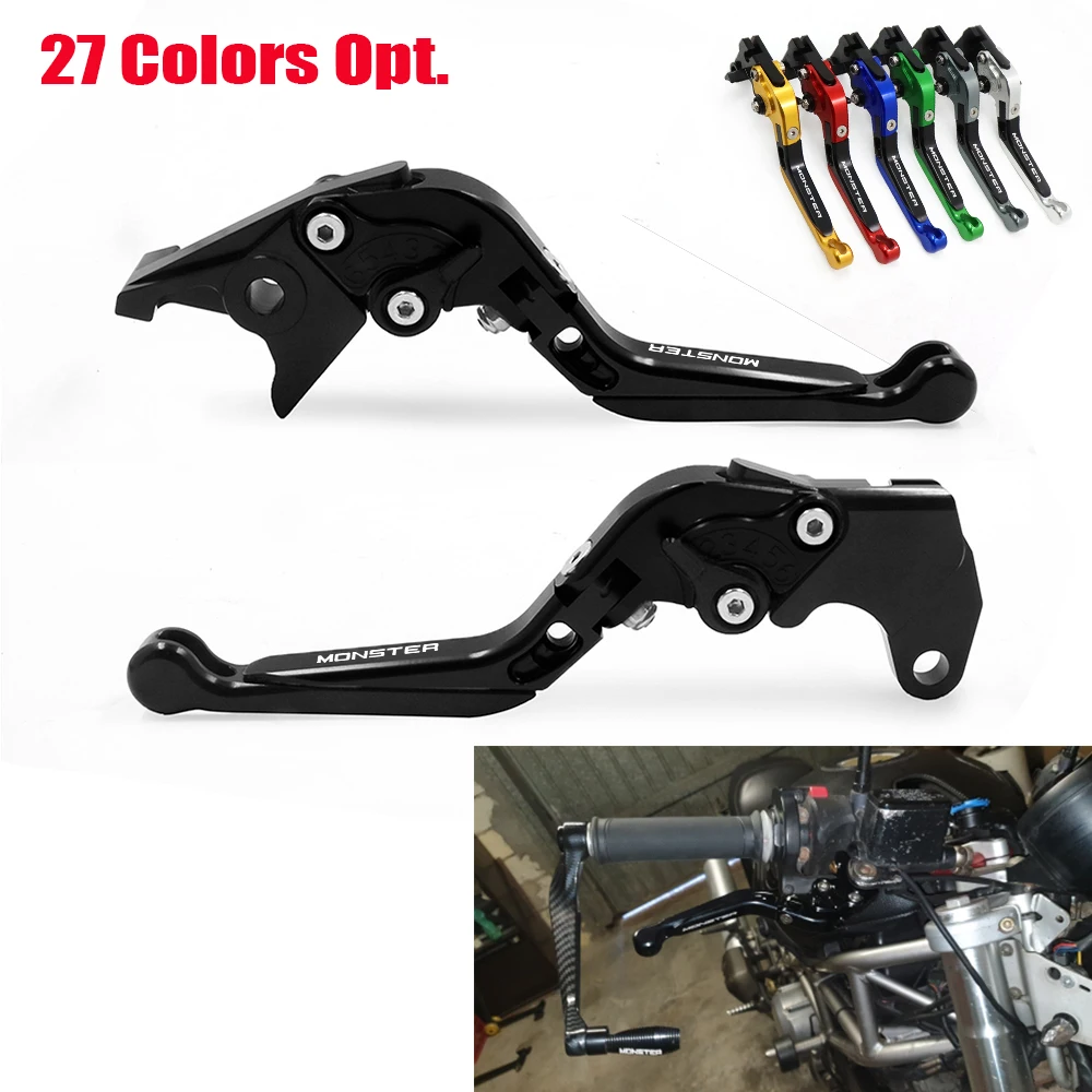 

CNC Handlebar Adjustable Folding Extendable Brake Clutch Lever For Ducati Monster ST2 M 400 600 620 750 919 796 696 M600 ST2