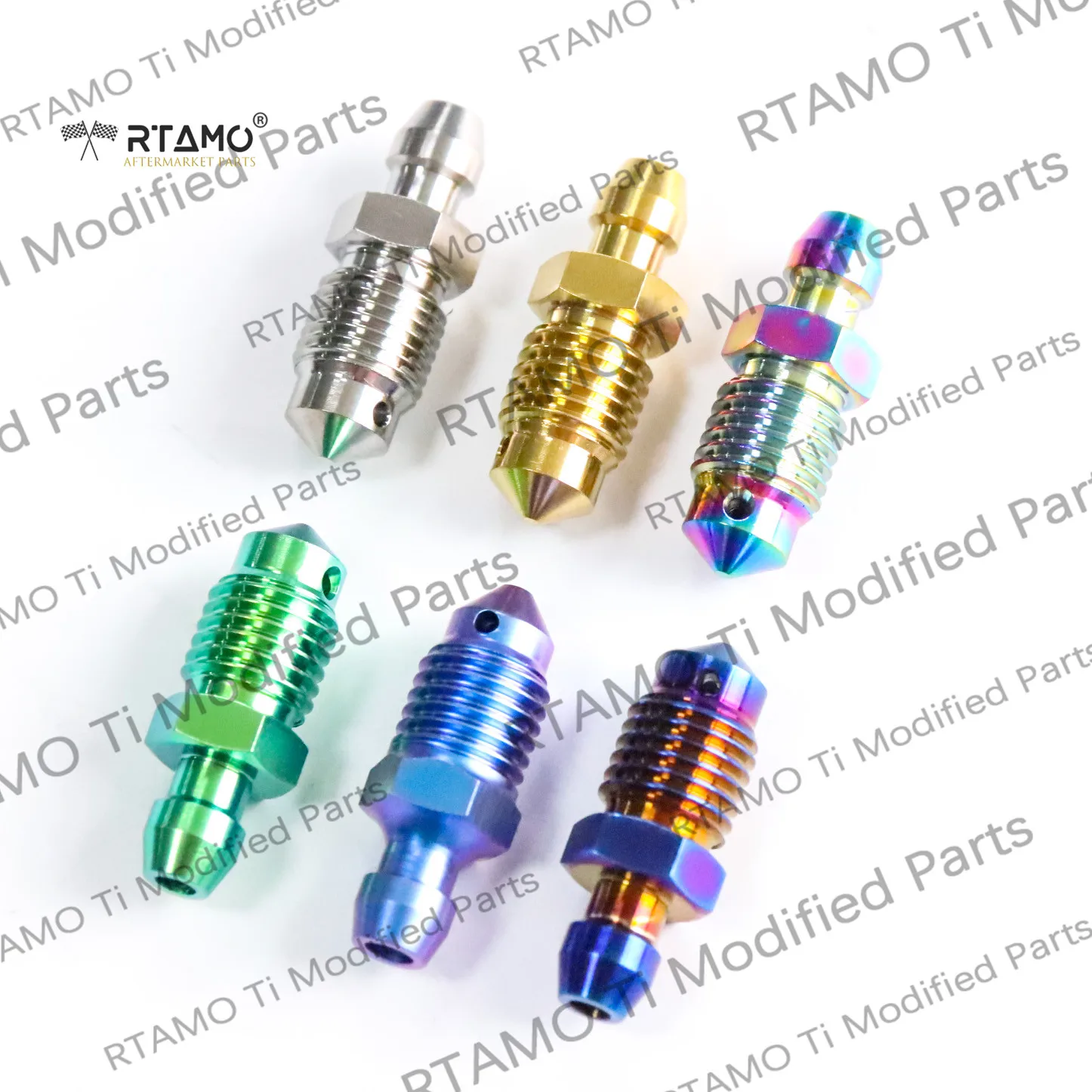 Titanium Banjo Bolts M10x1.0P/1.25P Bleed Nipple Air Bleeder Valve for Brake Master Cylinder Brake Caliper BREMBO Ducati Aprilia