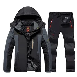 2022 New Men's Ski Suit Brands Windproof Waterproof Thicken Warm Snow Coat Winter Skiing And Snowboarding Jacket and Pants Set