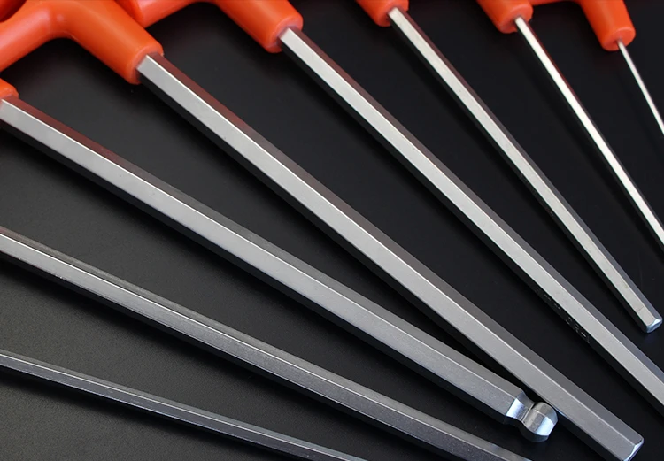 2/2,5/3/4/5/6/8/10mm Flach-/Kugelkopf-Inbusschlüssel Handwerkzeug Universal Schnellwechseladapter Chrom-Vanadium-Stahl Sechskant – Detail 13