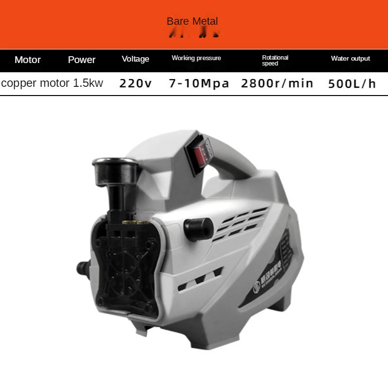 Cao Áp Rửa Xe Ô Tô Xe Máy Hộ Gia Đình 220V Bàn Chải Xe Bơm Nước Tự Động Vật Di Động Súng Nước Vệ Sinh Máy