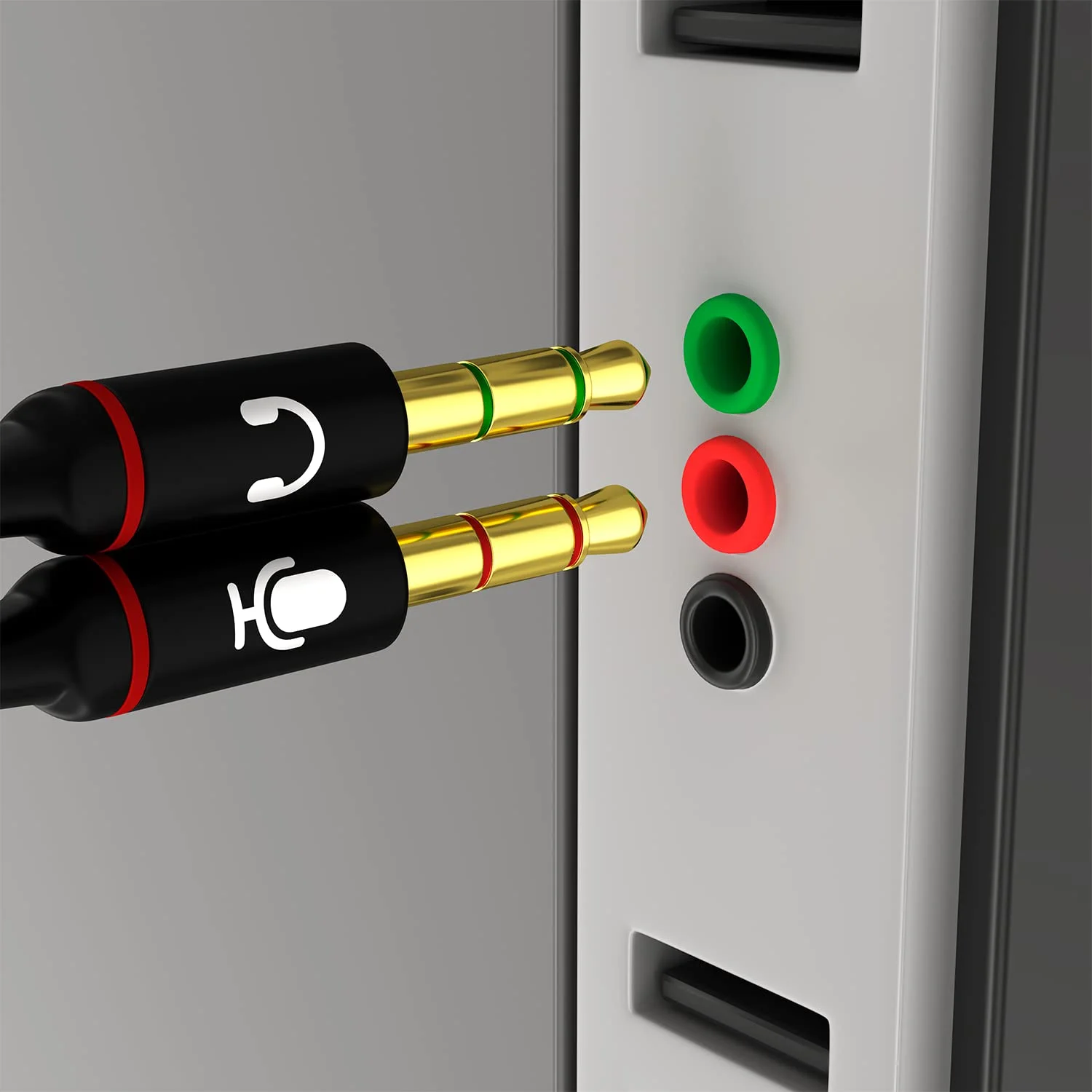 Thay Thế 3.5Mm 1 Ra 2 Kép Aux Cáp Mic Âm Thanh Chia Cổng Máy Tính Tai Nghe Điện Thoại Thông Minh Tai Nghe PC Adapter