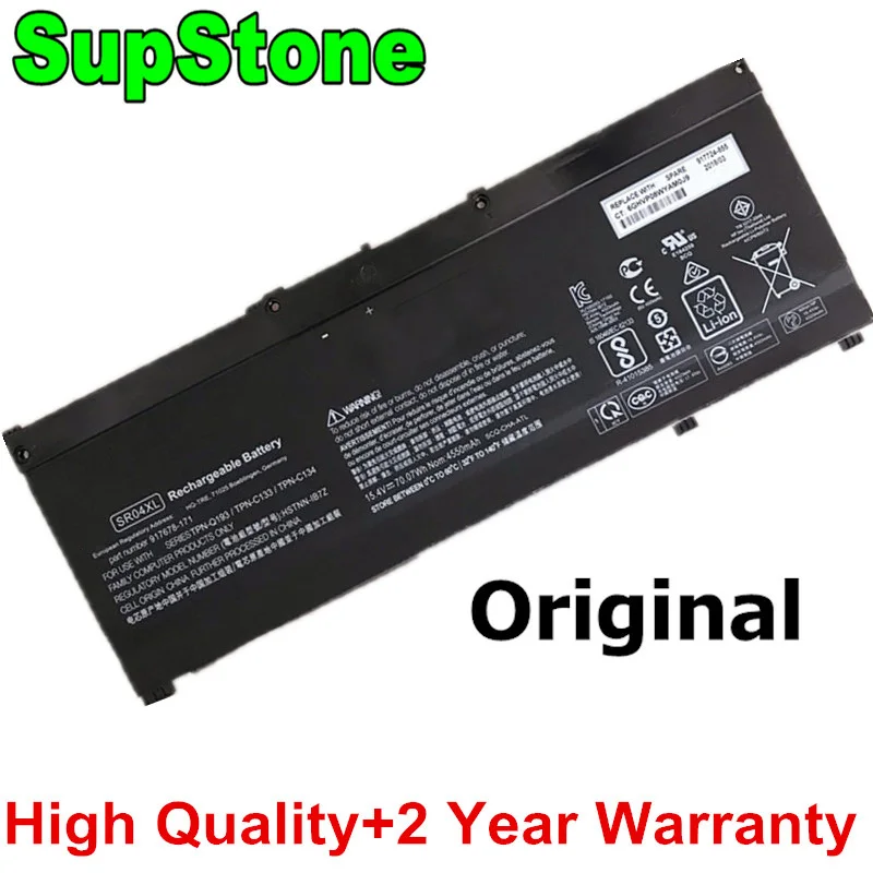 Supstone-bateria do Portátil para hp Sr04xl Sr03xl Omen 15-ce 15-dc 17-cb 15-cx Tpn-c133 C134 Q193 Q194 917724855 Hstnn-db7w 9176782