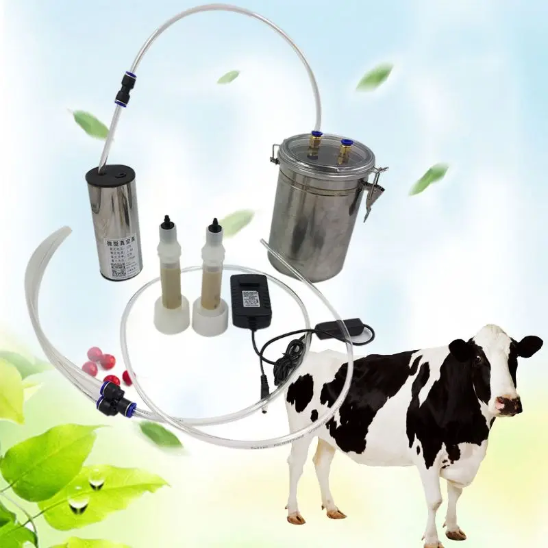 Durable Stainless Steel Electric Milking Machine Tools with Adjustable Suction Goat Sheep Milk Tray for Farm