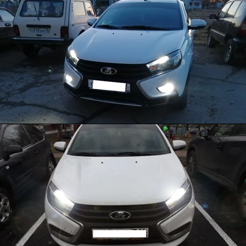 슈퍼 브라이트 에러 프리 T20 7440 W21W 7443 W21/5W LED 전구 라다 칼리나 그란타 베스타 DRL 주간 주행등 후진등