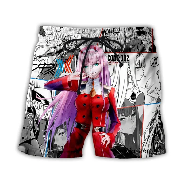 

Anime DARLING in the FRANXX 3D Print Causal Clothing New Fashion Men Women Shorts Plus size S-7XL