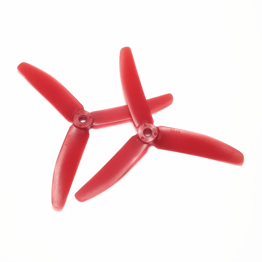 2 Pairs 5040 Propeller 3-Klingen CW/CCW PC für RC DIY FPV Drone FreeStyle Quadcopter Teile