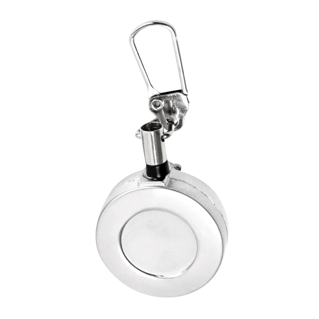 Terbang Memancing Zinger Retractor 1PCS Stainless Steel Pin Retractable Reel dengan Kawat Kabel 50Cm