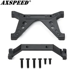 AXSPEED RC samochód przedni tylny dolny Shock Mount Brace aluminiowa podstawka montażowa do 1/10 Axial SCX10 II 90046 90047 części zamienne