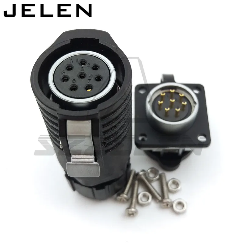 High Quality DC Volt M20 2 3 4 5 7 9 12 Pin Circular Industrial Male&Female Plug And Socket Solar Energy DC Waterproof Connector