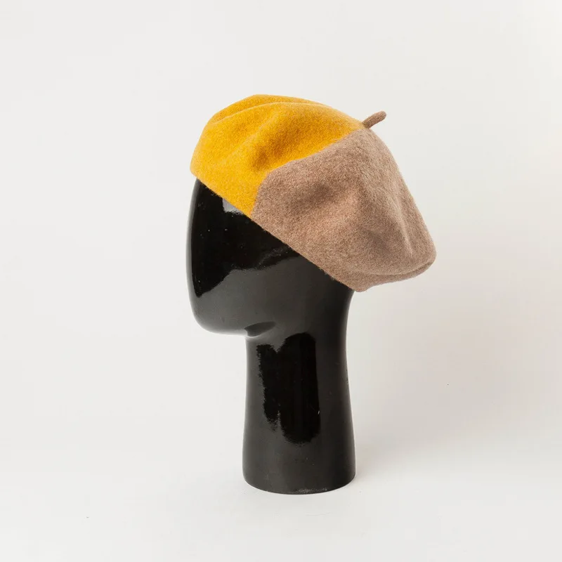 COKK New Fashion 90% Wool Beret Women Hat Painter Cap Thick Warm Lady Vintage Bonnet British Hat Female Style 2 Colors
