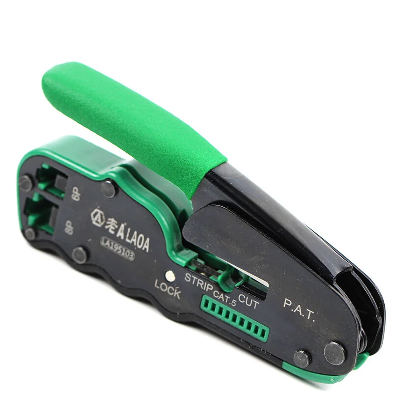 LAOA 6P/8Pคีมเครือข่ายเครือข่ายเครื่องมือแบบพกพาMultifunctional CABLE Wire Stripper CRIMPING CRIMPINGคีมเครื่องมือของขวัญกล่อง