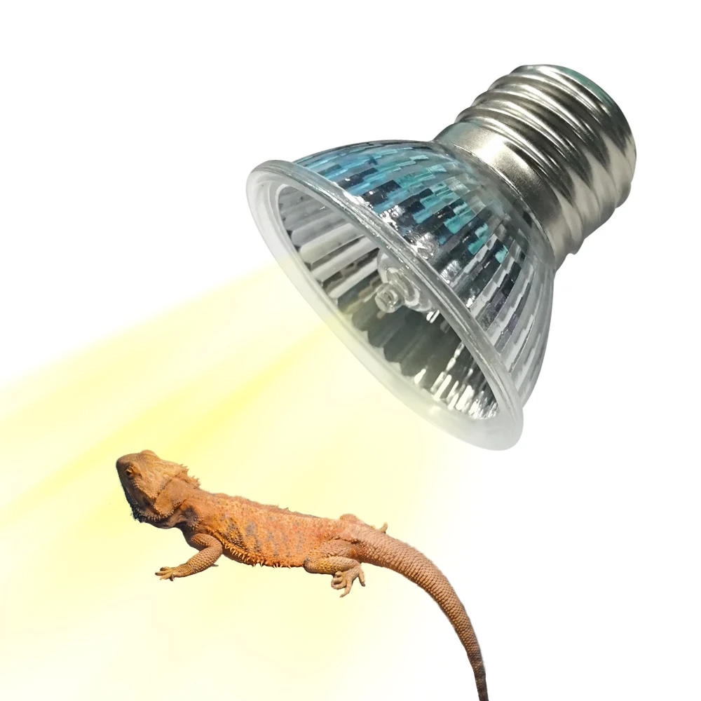 Full Spectrum UVAUVB Heating Lamp Reptile Tortoise  E27 Thermal Insulation Calcium Lizard Frog Solar Halogen Light