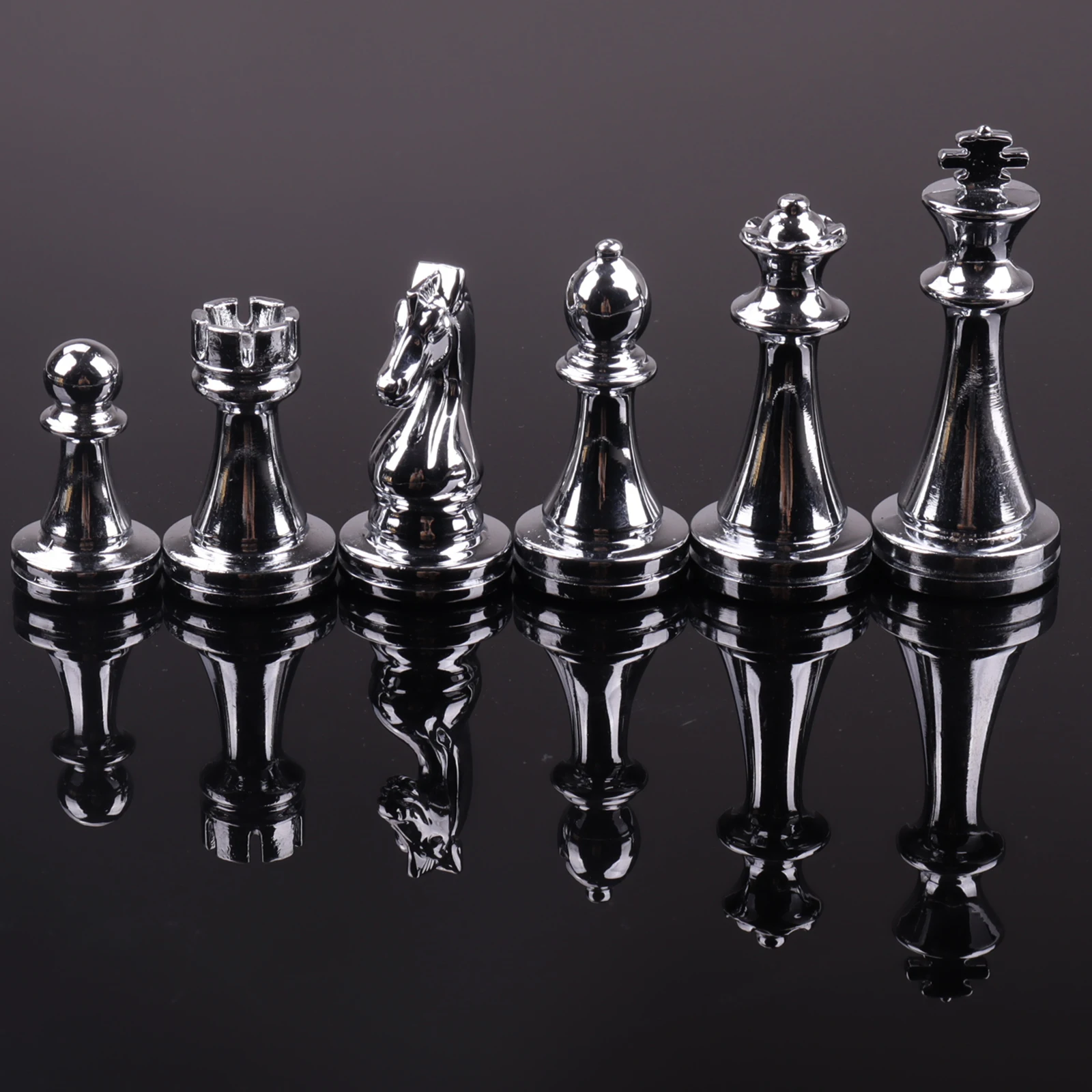 Metal Chess Set   2 Extra Queen Adults and Kids Game with Metal Pieces Game Professional Set Travel NO Board  Pieces Only