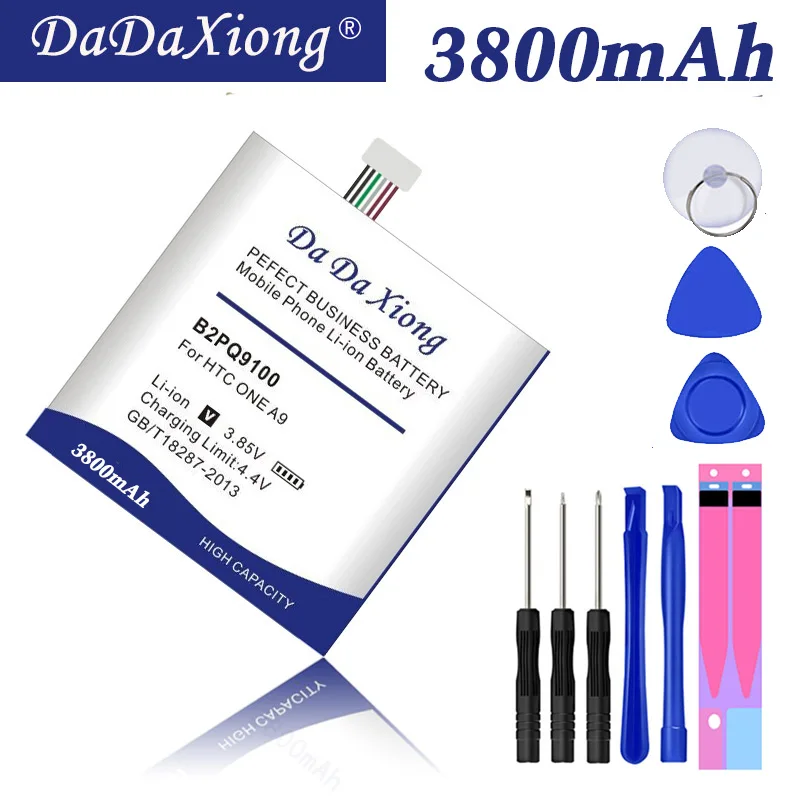 DaDaXiong 3800mAh B2PQ9100 Lithium-ion For HTC One A9 Battery A9U A9T A9W A9D+ Ftee Tools