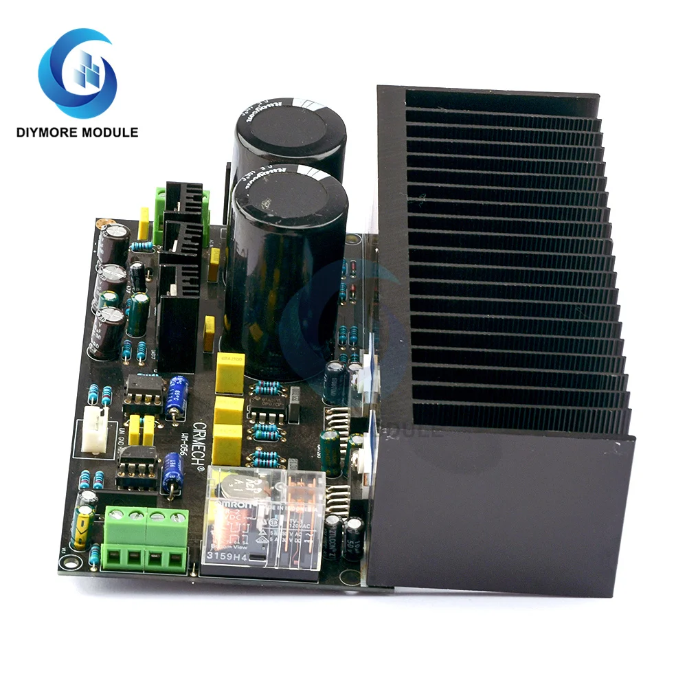 TDA7293 DC Servo Auido Power Amplifier Board 100W+100W TDA 7293 OP07 NE5534 High Power Amplifiers For Home Audio System