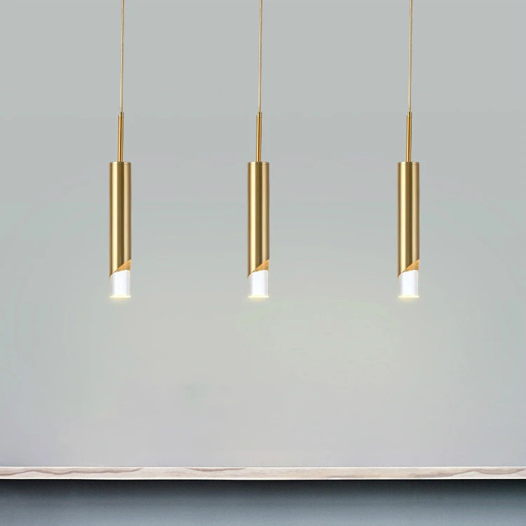 Modern Pendant Light Led Gold Nordic Minimalist Hangling Lighting Living Bedroom Dining Restaurant Bar Bedside Lamp Suspension view 3