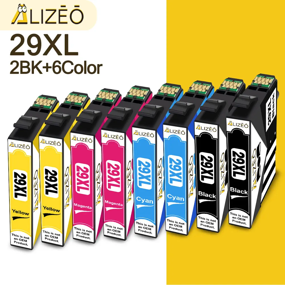 ALIZEO T2991 29 29XL Ink Cartridge with Lasted Chip Compatible for Cartouche Encre Epson XP-435 XP-442 XP-445 XP-255 XP-257