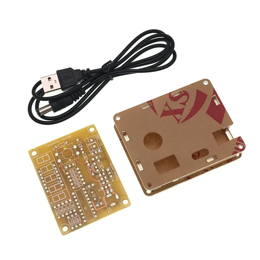 DIY Kits 1Hz-50MHz Crystal Oscillator Frequency Counter Meter Digital LED + CASE