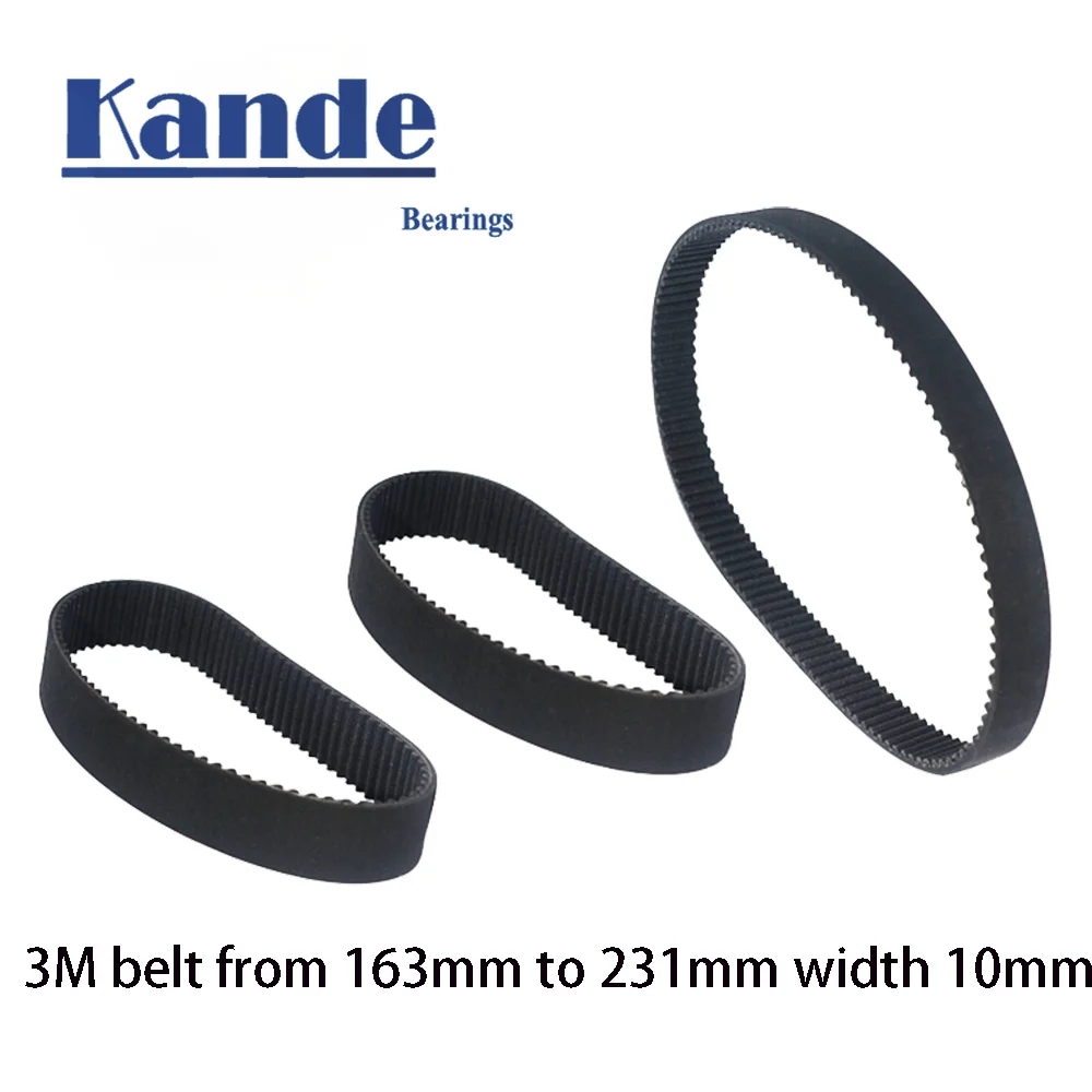 3D Printer HTD 3M Closed Loop Rubber Timing Belt 327 330 333 336 339 342 345 348 351 354 357 360 363 366 375mm Width 10mm HTD 3M