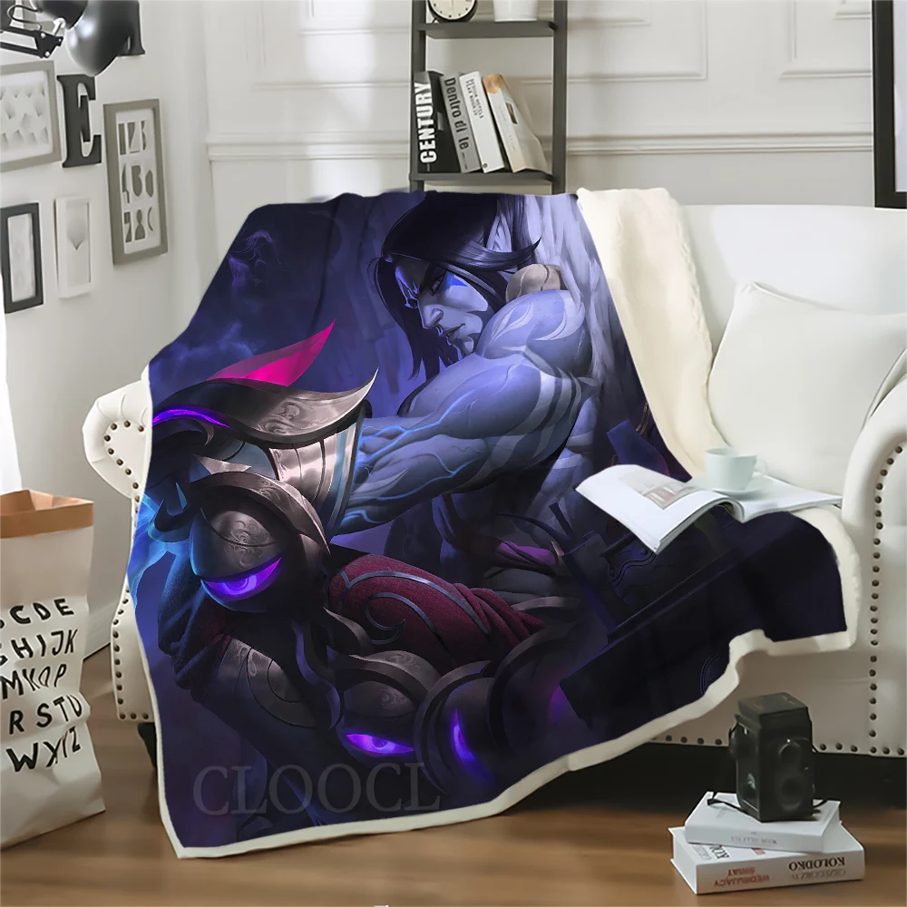 CLOOCL Akali Neon LoL LPL Blanket Print Fashion Sofa Throw Blanket for Beds Teenager Home Decoration Bedding Adult Kids Quilts