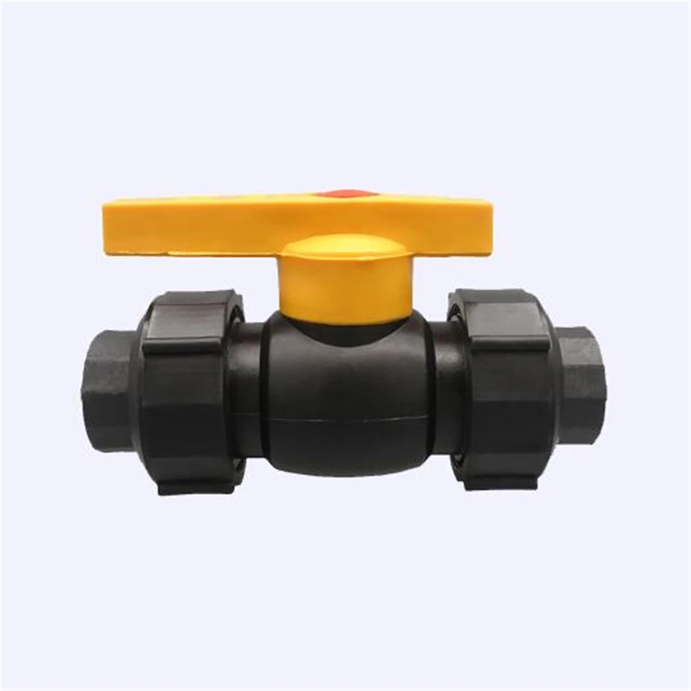 PE Water Pipe Switch Valve Hot Melt Live Ball Valve 4 Points 20 6 Points 25PE Double Live Connection Steel Core Ball Valve