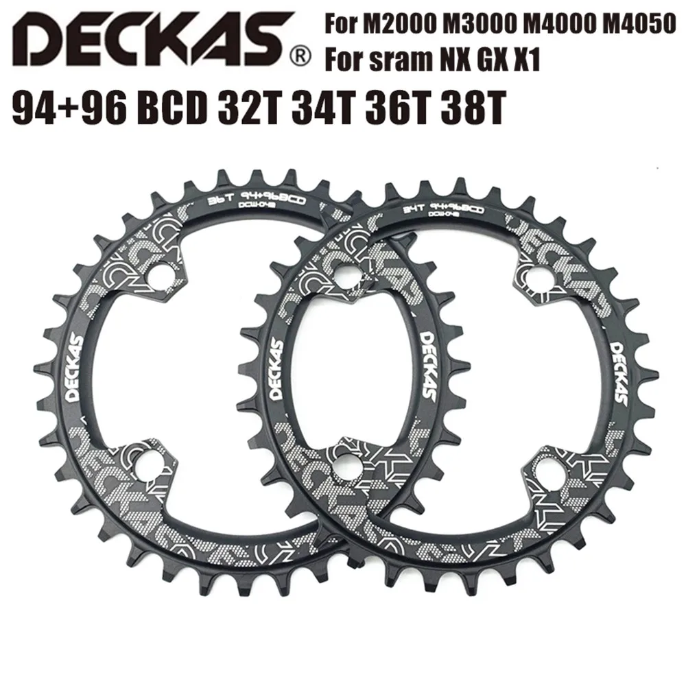 

DECKAS 94+96 BCD bicycle chainwheel 32T 34T 36T 38T 40T 42T 44T MTB bike Chainring Mountain Crown for M4000 M4050 GX NX X1 Crank