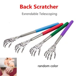 New  Back Massager Back Scratcher Telescopic Stainless Steel Claw Massager Back Scraper Extendable Telescoping Itch Stick Random