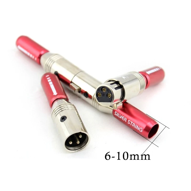 جديد جودة عالية مطلي الروديوم XLR إلى XRL موصل 3 دبوس أنثى أو ذكر التوازن التوصيل من نظام مكبر صوت كابل مكبر الصوت #3