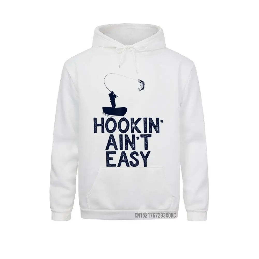 

Mens Hookin Aint Easy Pocket Fishin Fathers Day Gifts Fisherman Hoodie Hoodies Fashion Family Boy Sweatshirts Clothes