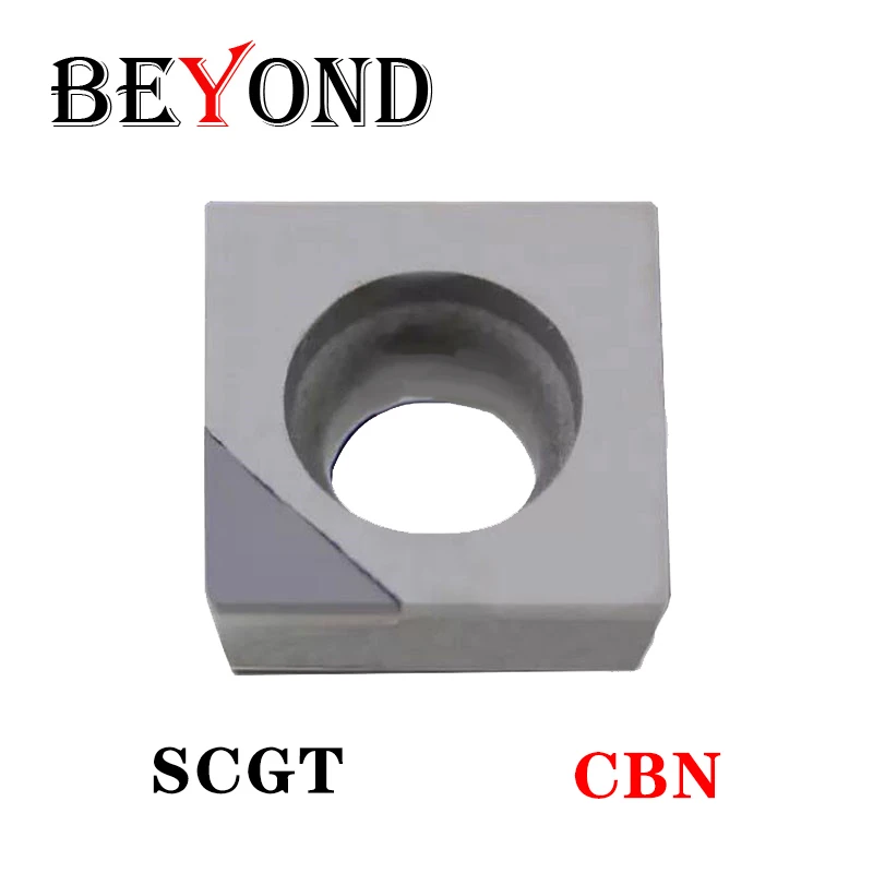 BEYOND 1pcs SCGT 09T304 CBN Carbide Inserts SCGT09T302 SCGT09T304 SCGT09T308 SCGT120402 SCGT120404 SCGT120408 Turning Tool CNC