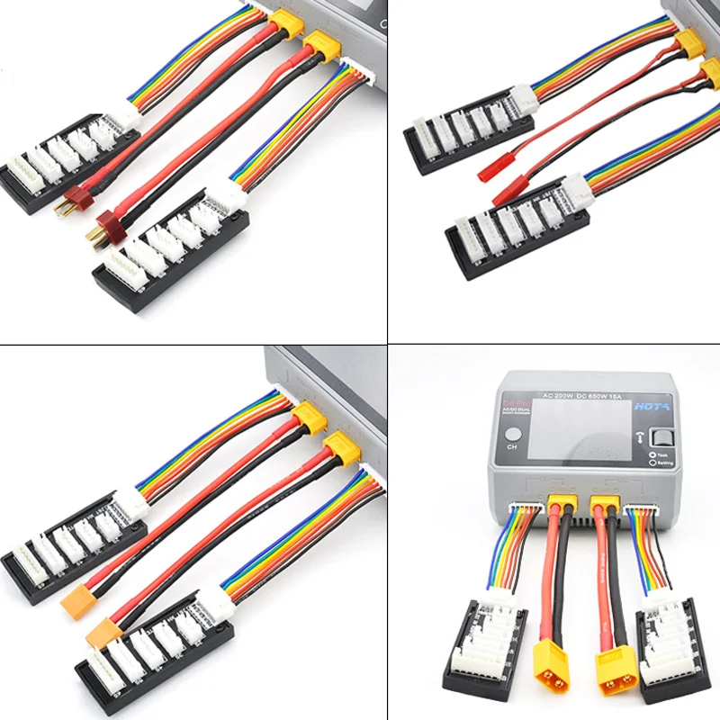 Rc 2-6S 2-8S T / XT60 / XT90 / XT30 /JST Lipo Battery Parallel Charging Board for Imax B6 B6AC B8 Quick Charge For Rc Models