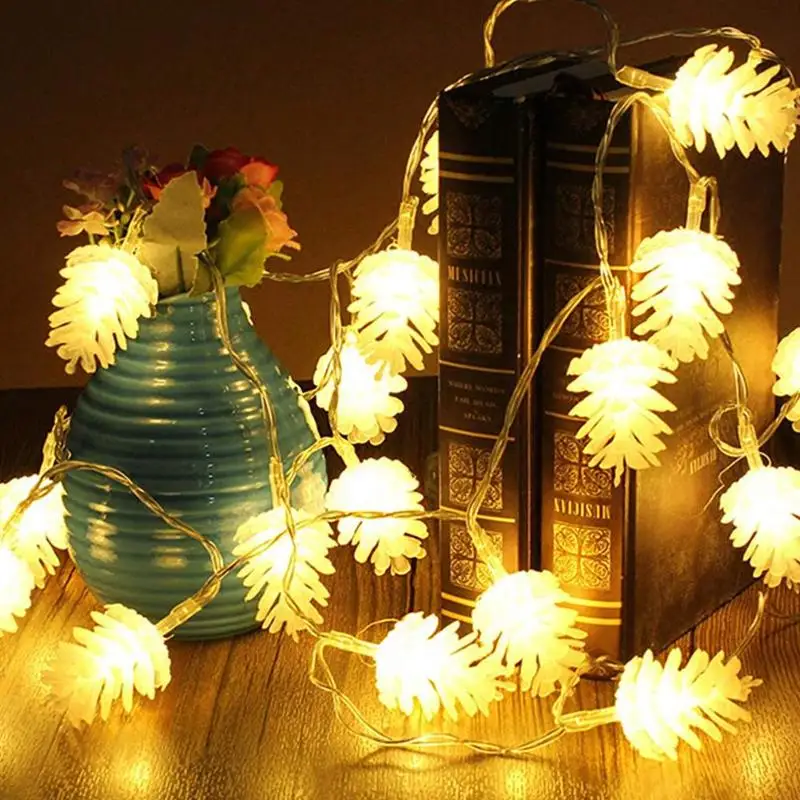 

4.5M 30 LED Pine Cone Led String Fairy Light Christmas Tree Festival Party Wedding Decorations for home Muliti Color Available