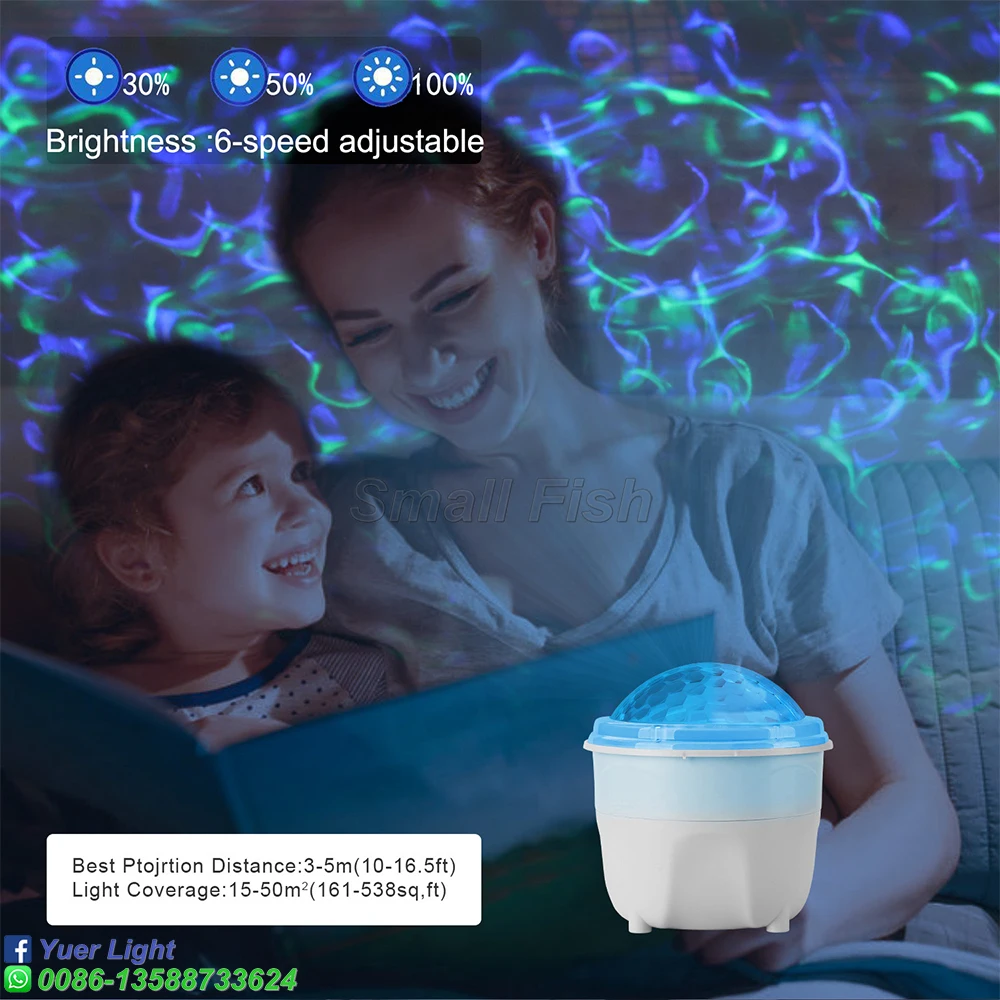 4X3W Pattern Night Light Magic Ball Sound Control DJ Bar Disco Bedroom Projector Birthday Present Stage Effect Light Wash Lights