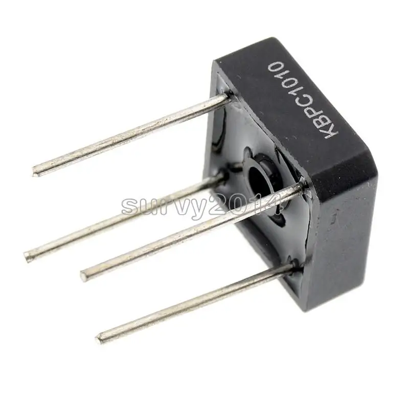 1 PC IC Chips Bridge Rectifier KBPC1010 KBPC-1010 10A 1000V Single Phase Rectifier