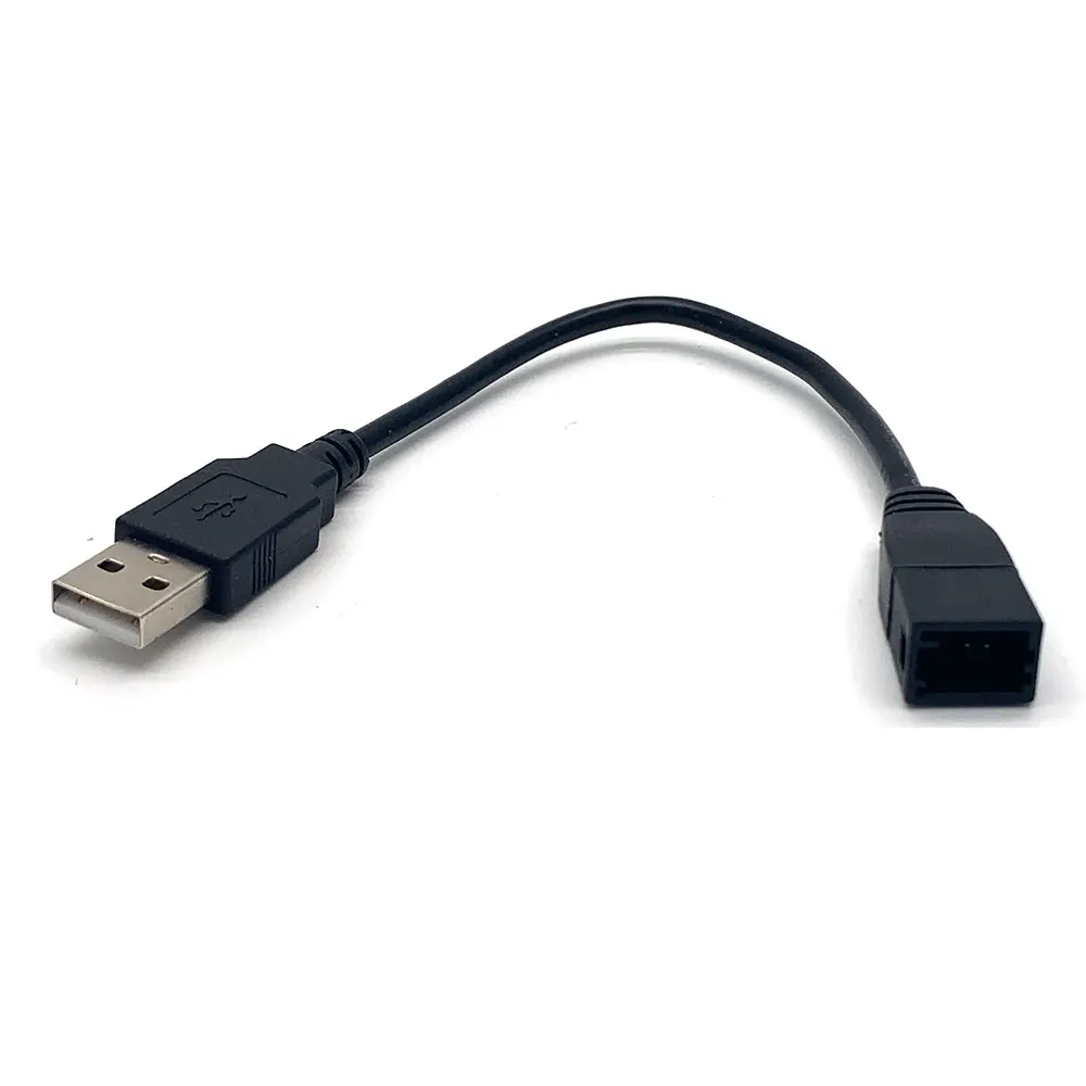 Cable auxiliar de Audio para coche, adaptador de enchufe de 4 pines a interfaz USB estándar, Cable de extensión de línea para Suzuki Subaru