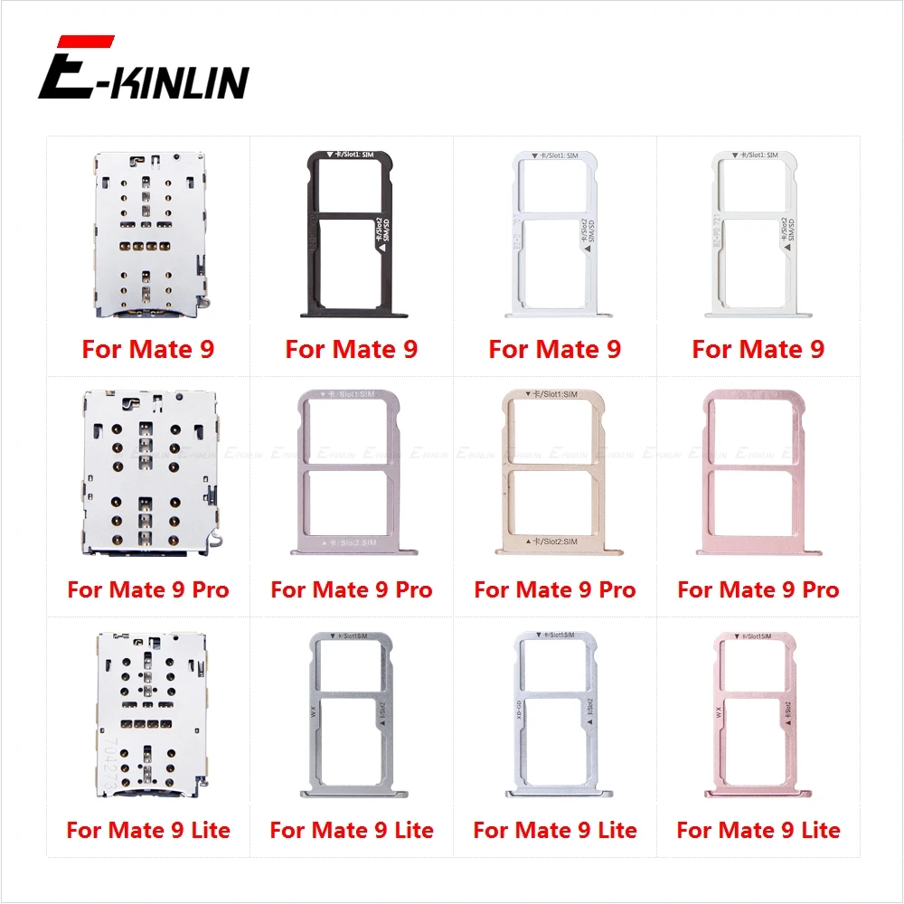 

Sim Micro SD Card Socket Holder Slot Tray Reader Adapter Container Connector For HuaWei Mate 9 Pro Lite Lon-L29 AL10