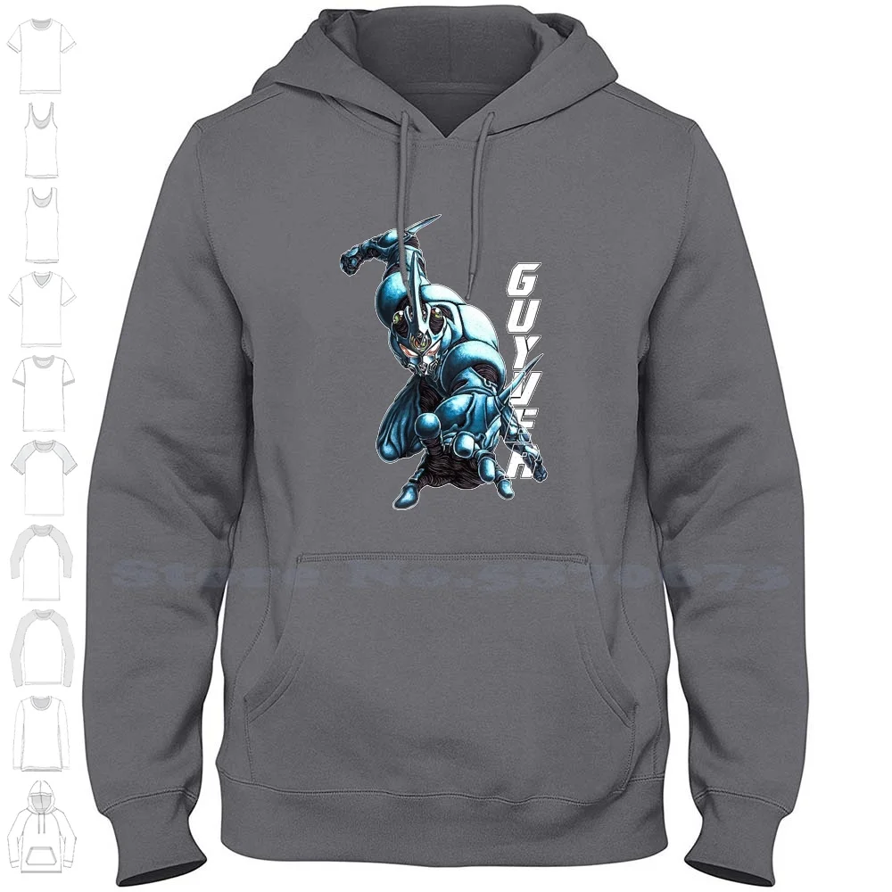 Bioboosted And Ready 100% Cotton Hoodie T-Shirt Guyver 80S Anime Badass Cool Geek Japanese Manga Nerd Scifi Vintage