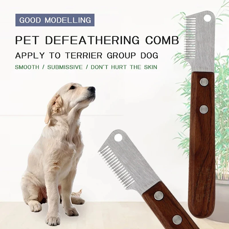 Hair Shedding Comb Cat Brush Grooming Tool Dog Hair Removal Knife For Matted Long Hair Curly Pet Brush Combs Cleaning Tool