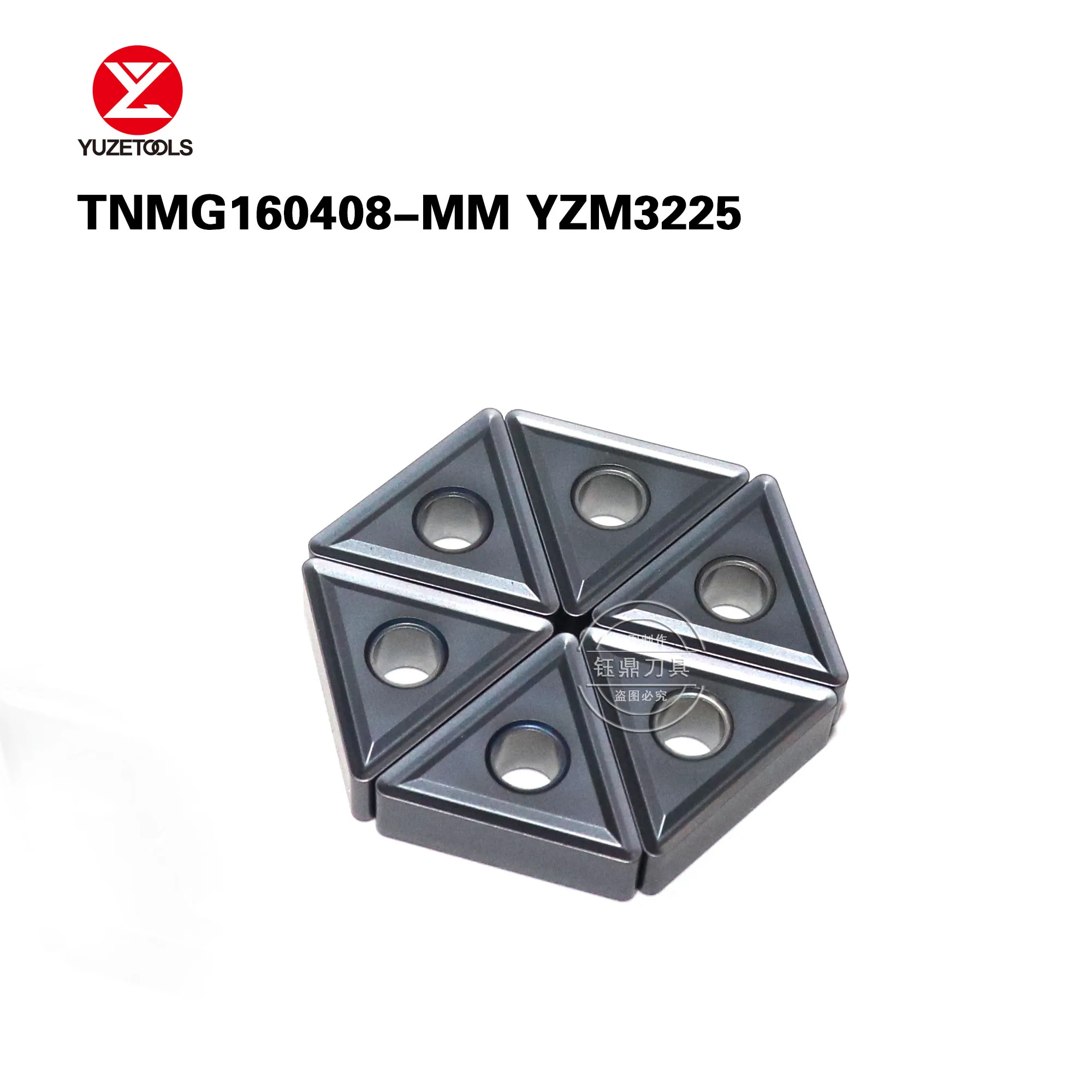 10pcs TNMG160412-MM YZM3225 CNC Turning Lathe tainless Steel Processing Machining Cutter Tungsten Carbide Inserts