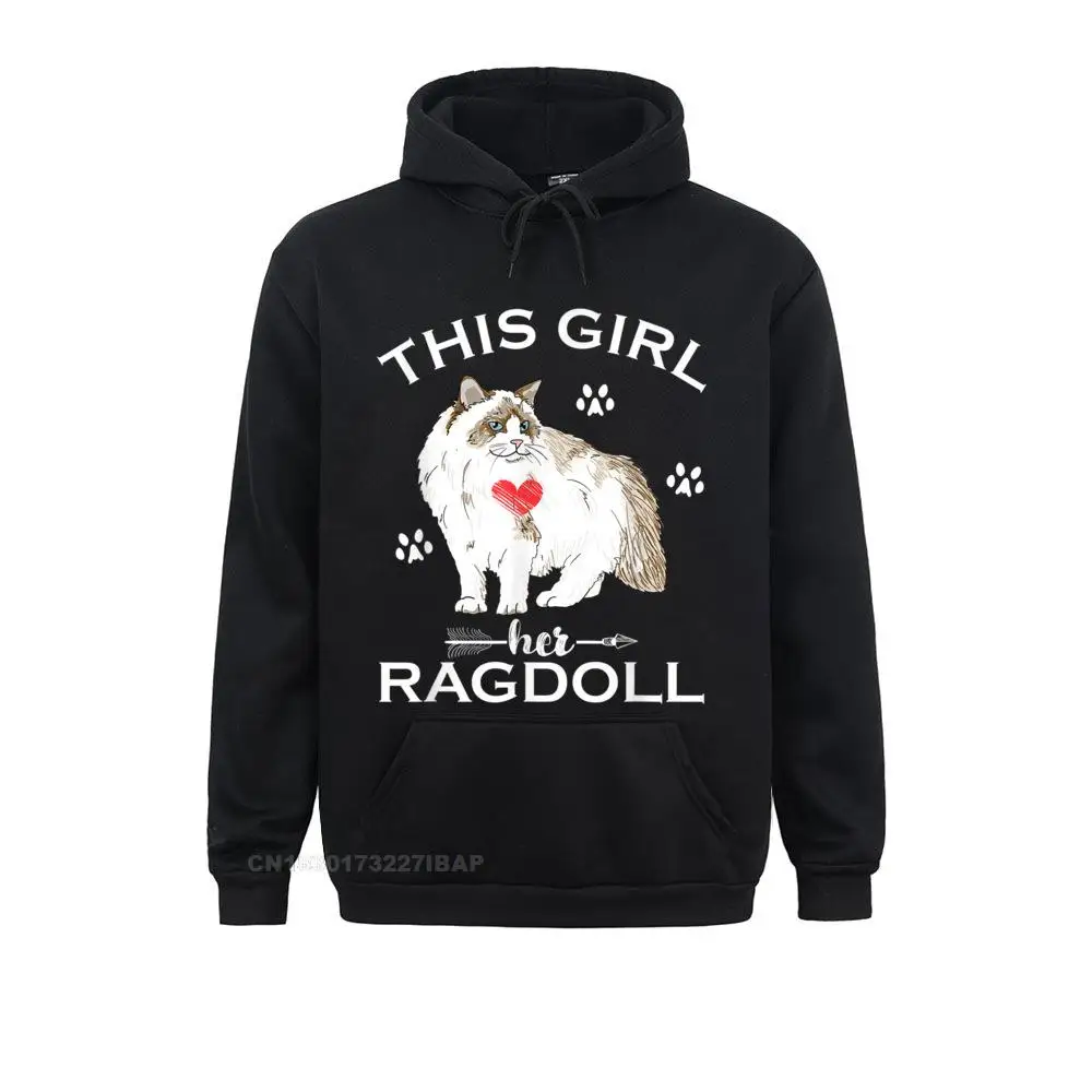 This Girl Loves Her Ragdoll Cat Funny Kitties Kittens Lover Sweatshirts VALENTINE DAY Hoodies Funny Anime Hoods 3D Style Women