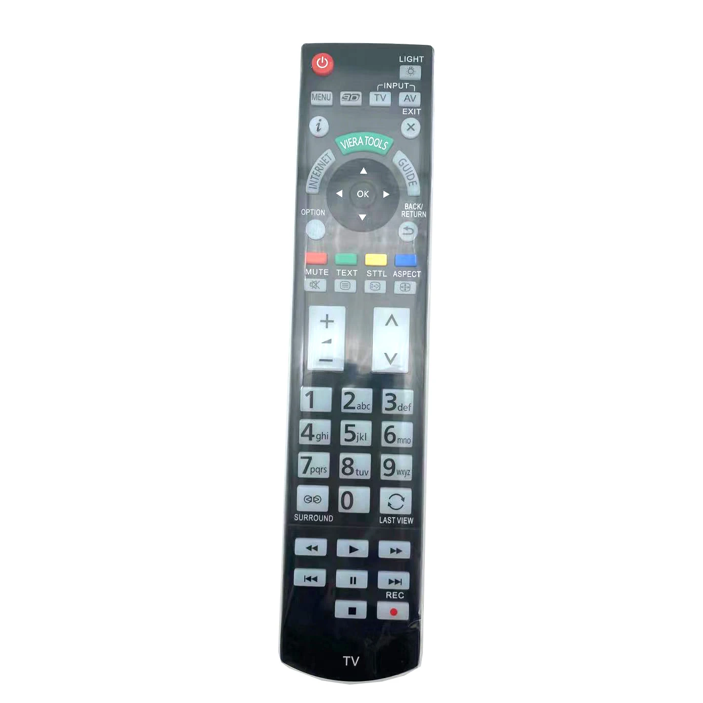 Replacement Remote Control for Panasonic N2QAYB000715 for TX-L42ETW50 TX-P50VT50B TX-P50ST30B LED 3D TV