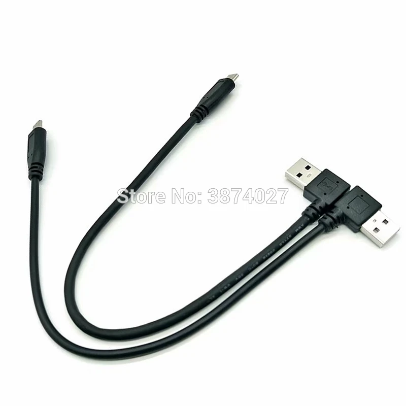 type-C to USB3.0 A male adapter cable type-A male to USB3.1 type-C 90 Degree Right Angled bent bending short cable 30cm