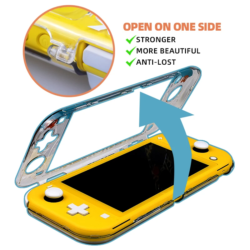 Juste de protection transparente compatible Nintendo Switch Lite, étui pour console Switch Lite