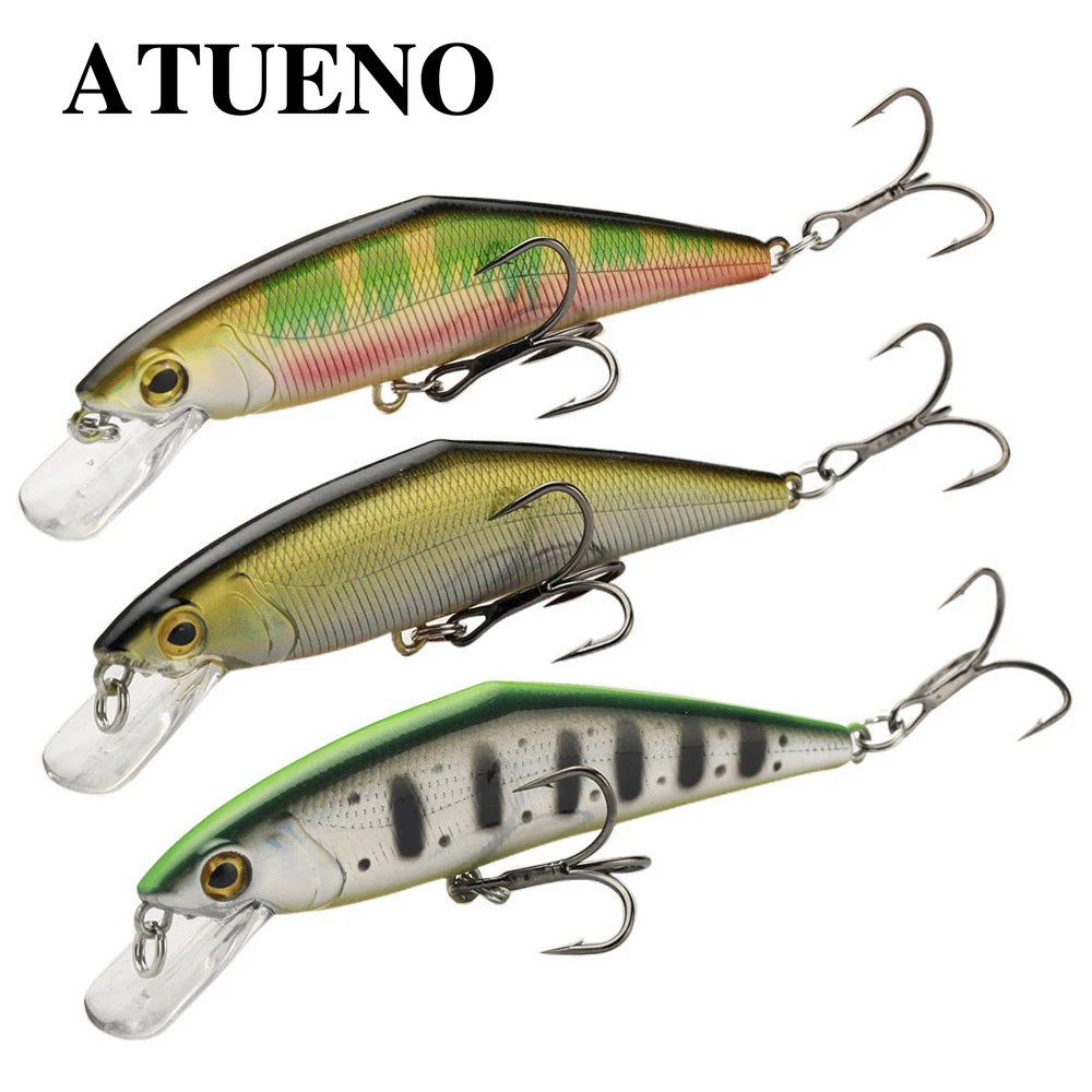 

ATUENO Sinking Minnow 90mm 13g 90S Fishing Lure Long Casting Streams Artificial Hard Baits Trout Jerkbait